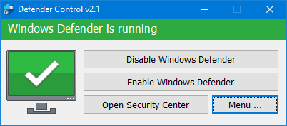Windows Defender Enabled